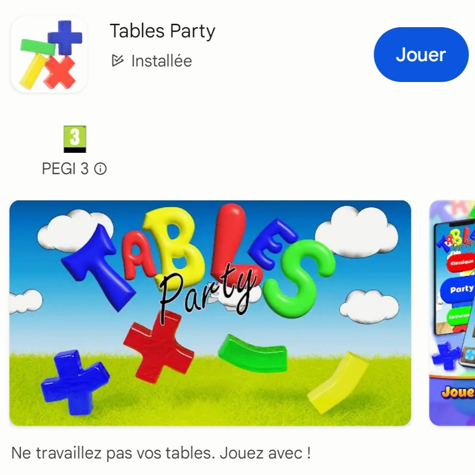 PeemLeeDoo - Tables Party sur Android